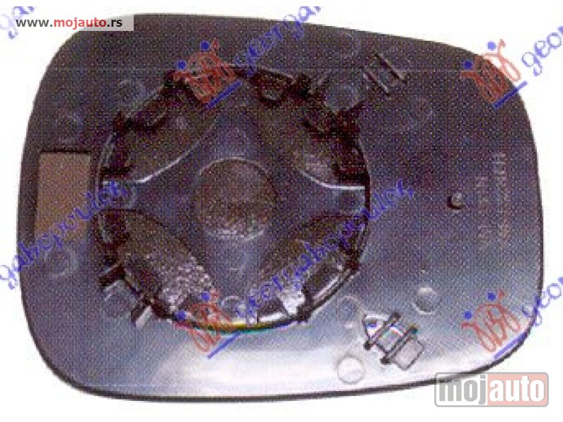 Glavna slika -  STAKLO RETROVIZORA SA GREJACEM (L=D) (ASFERICNO) Nissan kubistar 03-09 -dostupno - MojAuto