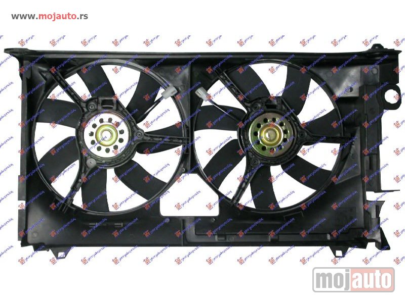 Glavna slika -  VENTILATOR KLIME (MOTOR+ELISA) BENZIN/DIZEL (340mm) Peugeot 306 93-96 -dostupno - MojAuto