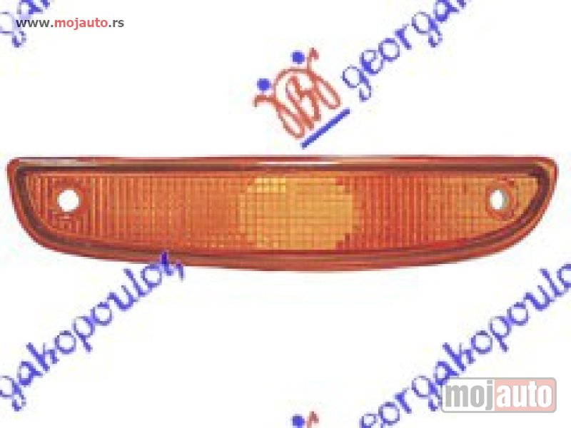 Glavna slika -  STAKLO MIGAVCA ZUTO Levo Renault twingo 92-98 -dostupno - MojAuto