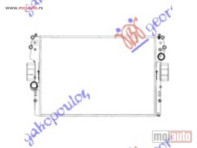 Glavna slika -  HLADNJAK MOTORA 2.8D-TDi (+AC) (65x45x37) Iveco daily 00-07 -nedostupno - MojAuto