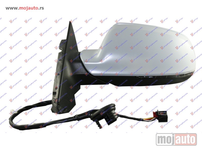 Glavna slika -  RETROVIZOR ELEKTRICNI SA GREJACEM PM 3 VRATA (MIGAVAC) 10- (8 PIN) (A KVALITET) (ASFERICNO STAKLO) Levo Audi a3 08-12 -dostupno - MojAuto