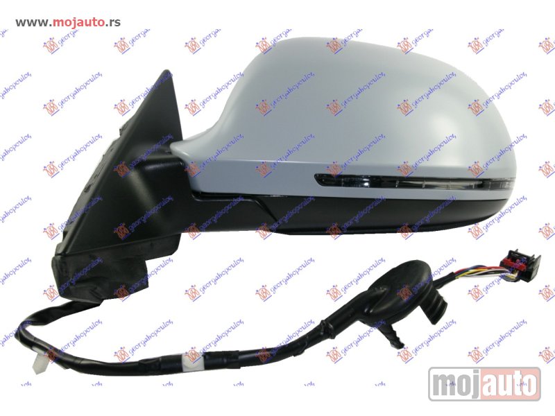 Glavna slika -  RETROVIZOR ELEKTRICNI SA GREJACEM PM 5 VRATA (MIGAVAC) -10 (8 PIN) (ASFERICNO STAKLO) Levo Audi a3 08-12 -dostupno - MojAuto