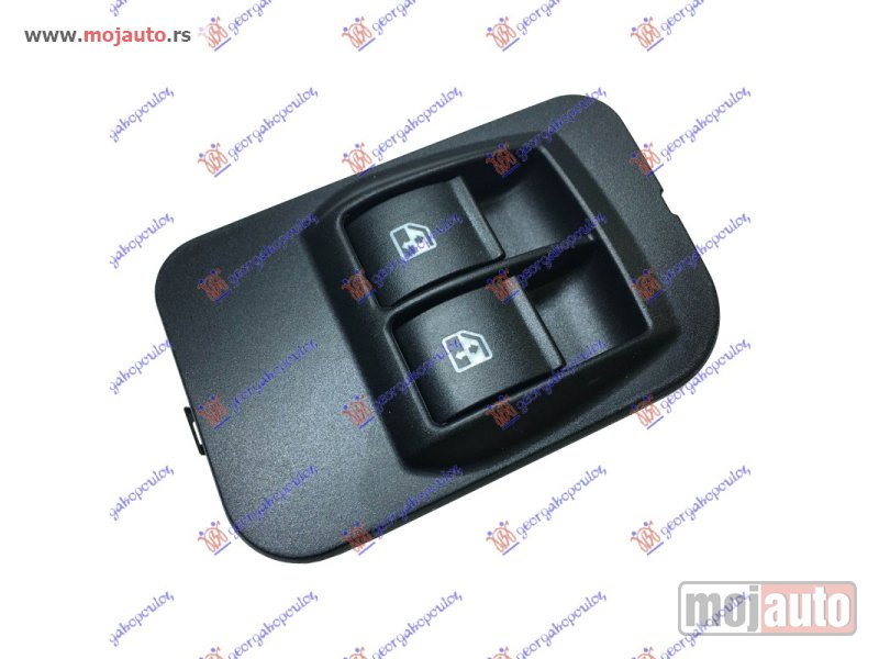 Glavna slika -  PREKIDAC U PREDNJIM VRATIMA SA OKVIROM (2 TASTERA) (8 PIN) Levo Peugeot bipper 08- -dostupno - MojAuto