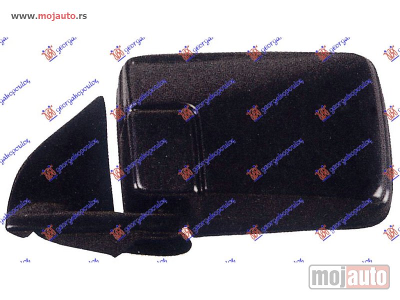 Glavna slika -  RETROVIZOR MEHANICKI CRNI 89- (A KVALITET) (KONVEKSNO STAKLO) Levo Mitsubishi p/u l200 93-96 -nedostupno - MojAuto
