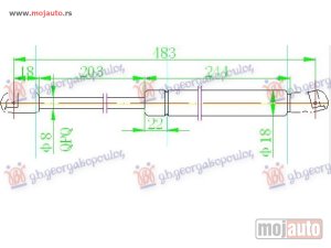 NOVI: delovi  AMORTIZER HAUBE (485L-170N) Audi q7 09-15 -dostupno