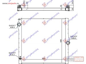 Glavna slika - HLADNJAK MOTORA 3.0i 24V 4.8i 32V (585x589x32) Bmw x5 (e70) 10-13 -dostupno - MojAuto