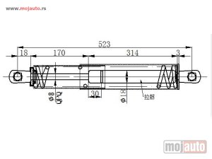Glavna slika - AMORTIZER GEPEK VRATA (523L-710N) Bmw x5 (e70) 10-13 -dostupno - MojAuto