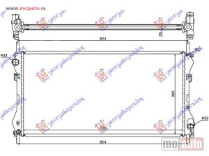 NOVI: delovi  HLADNJAK MOTORA 2.0CC TDI-TDCI (+/-AC) (77x40) Ford transit 00-06 -dostupno