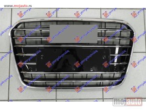 NOVI: delovi  PVC MASKA KOMPLET CRNA/HROM (PDS SENZORI) (KRATKI NOSAC TABLICE) Audi a6 10-14 -nedostupno