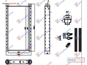 NOVI: delovi  GREJAC KABINE (135x280x26) Audi a6 10-14 -dostupno