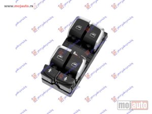 NOVI: delovi  PREKIDAC U PREDNJIM VRATIMA HROM/CRNI (4 TASTERA) (10 PIN) Levo Audi a6 14-18 -dostupno