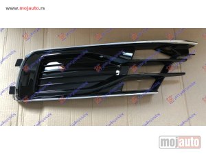 NOVI: delovi  RESETKA PREDNJEG BRANIKA (BLACK EXCLUSIVE) (HROM LAJSNA) Levo Audi a6 14-18 -dostupno