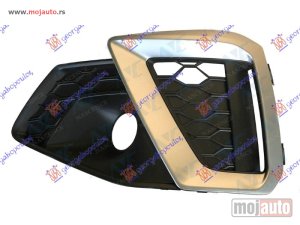 NOVI: delovi  RESETKE PREDNJEG BRANIKA (SREBRNA LAJSNA) (S-LINE) Levo Audi a4 19- -dostupno