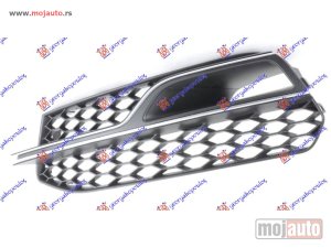 NOVI: delovi  RESETKA PREDNJEG BRANIKA SA HROM (SA MAGLENKOM) (S3) Levo Audi a3 sport sedan/cabrio 13-16 -dostupno