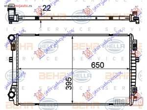 NOVI: delovi  HLADNJAK MOTORA 1.0 Tsi/1.2/1.4 TFSi BENZIN - 1.6/2.0 TDi DIZEL (650x400) (MAHLE BEHR) Audi a3 20- -dostupno