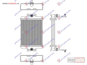NOVI: delovi  HLADNJAK MOTORA DODATNI BENZIN/DIZEL (185x156x26) Bmw series 3 (f30/f31) sdn/s.w. 12-14 -dostupno