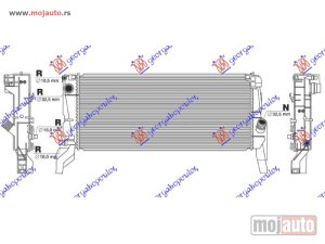 Glavna slika - HLADNJAK MOTORA 2.0 BENZIN (AUTO) (677x298) (2 CEVI) Bmw series 2 (f45/f46) active/gran tourer 17-21 -dostupno - MojAuto