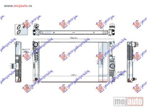 NOVI: delovi  HLADNJAK MOTORA 2.0 BENZIN (AUTO) (+/-AC) (600x343) (NISSENS) Bmw series 5 (f10/11) 10-13 -dostupno