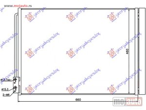 NOVI: delovi  HLADNJAK KLIME BENZIN/DIZEL (&GT/F07) (625x470x16) (BEHR TIP) Bmw series 7 (f01/02) 12-15 -dostupno