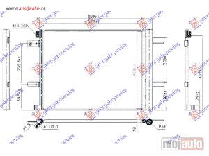 NOVI: delovi  HLADNJAK KLIME 1.2 THP BENZIN - 1.5/1.6 BlueHDi DIZEL (606x429x16) Ds ds9 21- -dostupno
