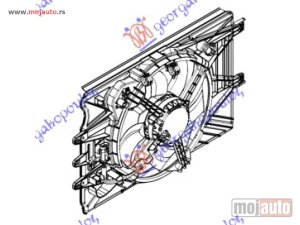NOVI: delovi  VENTILATOR KOMPLET (0.9/1.4T./1.3JTD) (-AC) Fiat 500 l 17- -dostupno