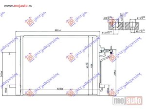 Glavna slika - HLADNJAK KLIME 1.6i 16V 2.0 ST - 2.0 TDCi (585x440) Ford focus c-max 10-14 -dostupno - MojAuto