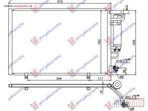 Glavna slika - HLADNJAK KLIME 1.25/1.4/1.6 EFi BENZIN - 1.5 TDCi DIZEL (520x320x16) Ford fiesta 13-17 -dostupno - MojAuto
