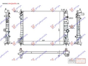 NOVI: delovi  HLADNJAK MOTORA 1.7 DTi/CDTi DIZEL (MAN) (620x510x26) Chevrolet trax 13- -dostupno