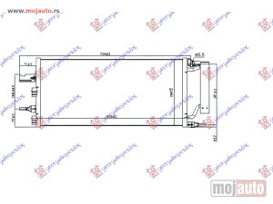 NOVI: delovi  HLADNJAK KLIME 2.0 TURBO S JCW BENZIN (648x284x16) 228KS Bmw x1 (f48) 19-22 -dostupno