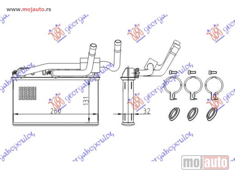 Glavna slika -  GREJAC KABINE (+AC) (131x260) (SA AUTOMATSKOM KLIMOM) Bmw x6 (e71) 08-14 -dostupno - MojAuto