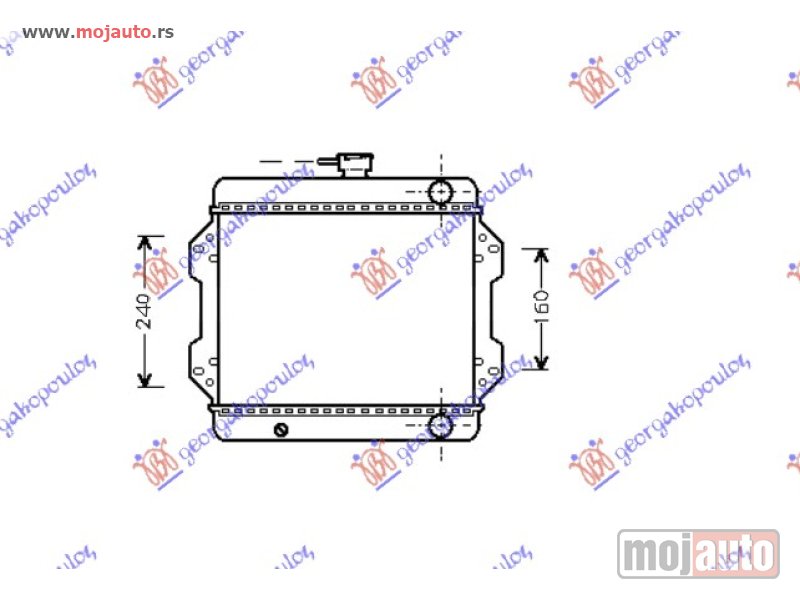 Glavna slika -  HLADNJAK MOTORA 1.0CC (30x38) Suzuki jeep (sj410) samurai 79-88 -dostupno - MojAuto