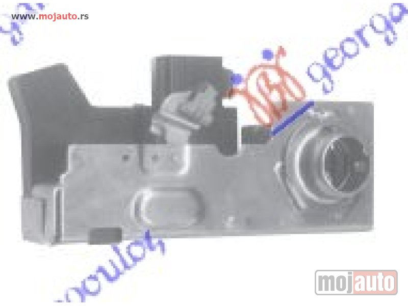 Glavna slika -  BRAVA PREDNJIH VRATA (CENTRALNO ZAKLJUCAVANJE) (9pins) Levo Ford transit connect 03-10 -nedostupno - MojAuto