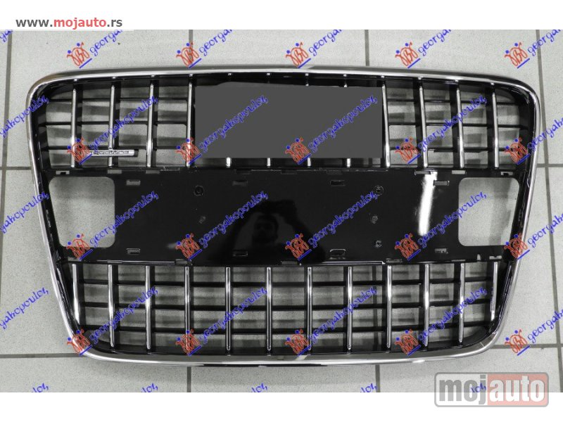 Glavna slika -  PVC MASKA CRNA/HROM (BEZ TABLICE) (S-LINE) Audi q7 09-15 -dostupno - MojAuto
