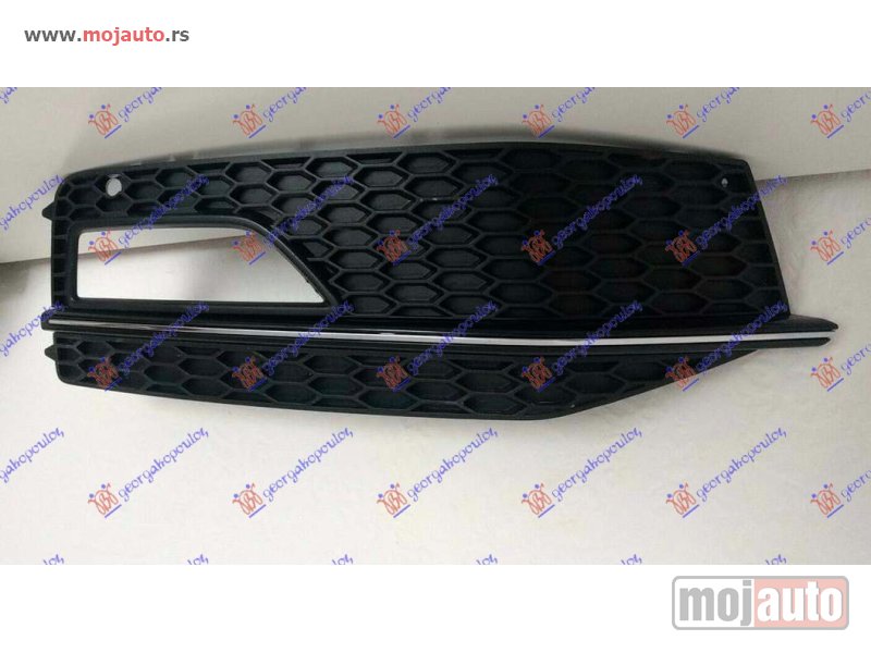 Glavna slika -  RESETKA PREDNJEG BRANIKA (SA MAGLENKOM) (HROM LAJSNA) (S-LINE) Desno Audi a4 11-15 -dostupno - MojAuto