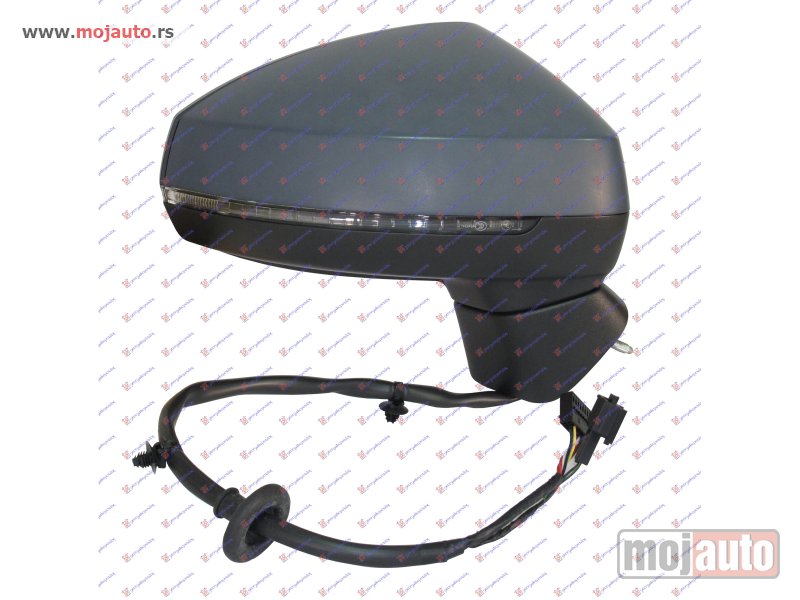 Glavna slika -  RETROVIZOR ELEKTRICNI SA GREJACEM PM (ELEKTRO-SKLOPIV) (MIGAVAC) (MEMORIJA) (14 PIN) (ASFERICNO STAKLO) Desno Audi a3 3d/sportback 12-16 -dostupno - MojAuto
