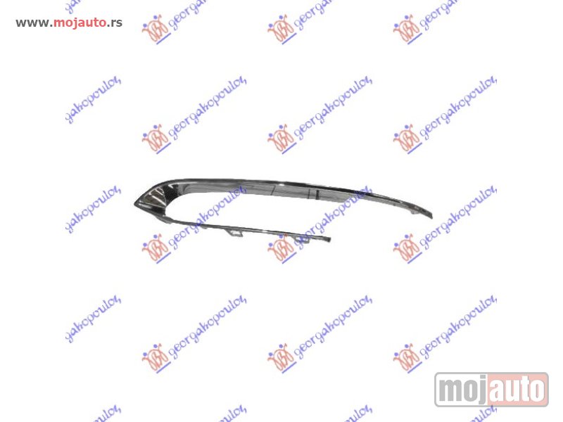 Glavna slika -  LAJSNA RESETKE PREDNJEG BRANIKA HROM (LUXURY) Levo Bmw series 5 (f10/11) 13-16 -dostupno - MojAuto