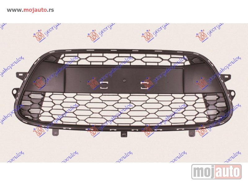 Glavna slika -  CENTRALNA RESETKA (SA LAJSNOM) Citroen c3 10-13 -dostupno - MojAuto