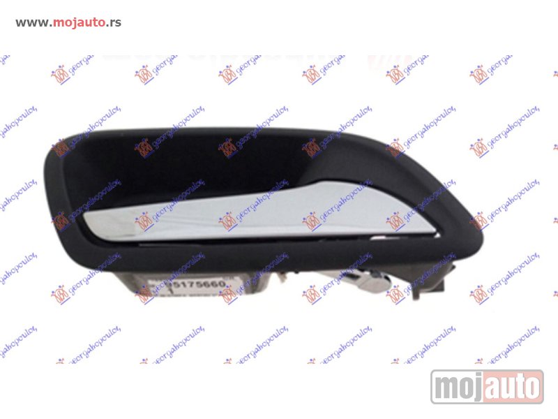 Glavna slika -  KVAKA PREDNJIH/ZADNJIH VRATA UNUTRASNJA HROM/CRNA Desno Chevrolet cruze 09-13 -dostupno - MojAuto