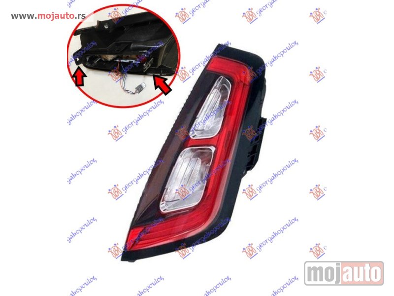 Glavna slika -  STOP LAMPA (LED) (BEZ NOSACA SIJALICE) (ZA MODELE SA BRZOM MONTAZOM NOSACA SIJALICE) (DEPO) Desno Fiat punto 12- -dostupno - MojAuto