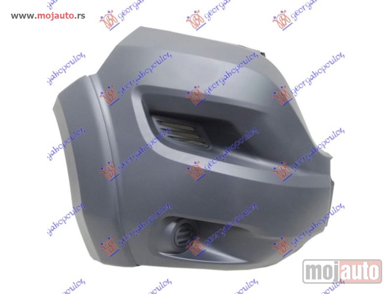 Glavna slika -  KRAJ PREDNJEG BRANIKA SIVI (BEZ MAGLENKE) (MAXI) (MODEL SA PLASTICNIM RUBOM NA KRILU) Desno Fiat ducato 20- -dostupno - MojAuto