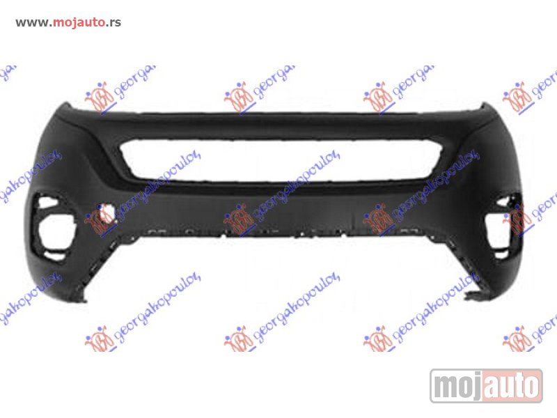 Glavna slika -  PREDNJI BRANIK CRNI (KOMPLET) (GORNJI I DONJI) Fiat fiorino/qubo 16- -dostupno - MojAuto