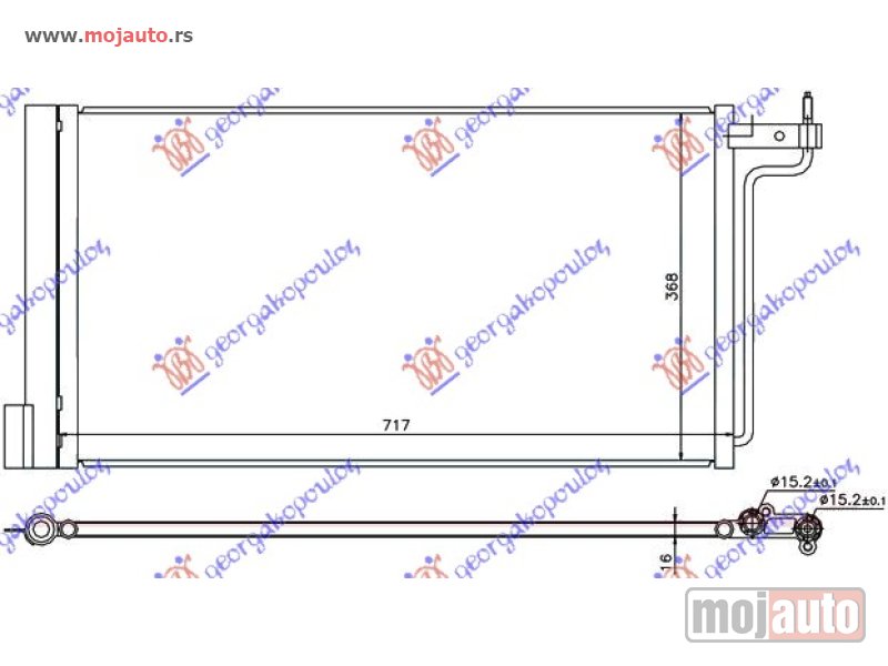 Glavna slika -  HLADNJAK KLIME 1.6 BENZIN - 2.0 DIZEL (695x358) Ford focus 11-14 -dostupno - MojAuto