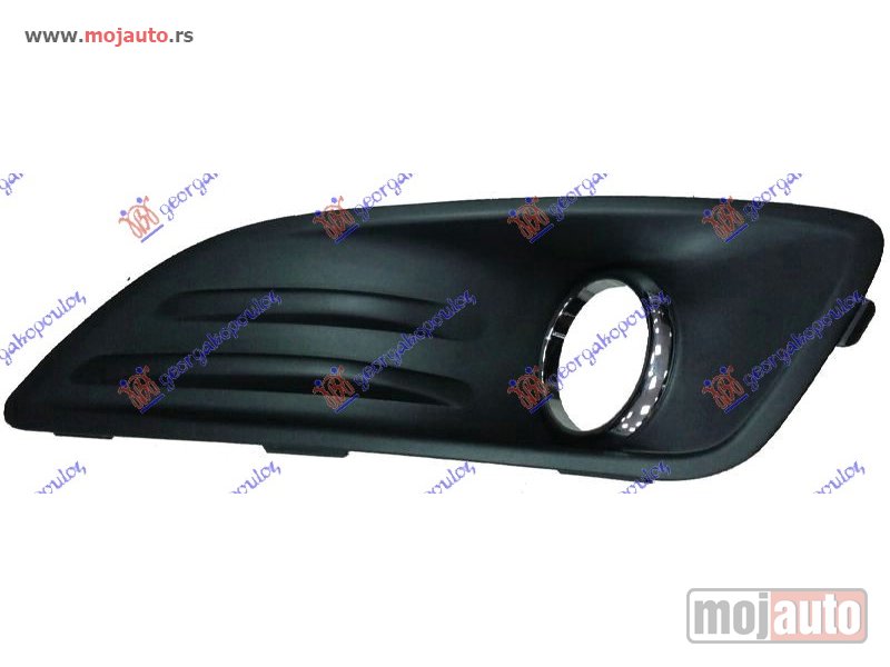 Glavna slika -  RESETKA PREDNJEG BRANIKA (SA MAGLENKOM) (HROM LAJSNA) Levo Ford fiesta 13-17 -dostupno - MojAuto