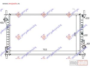 NOVI: delovi  HLADNJAK MOTORA 1.8i 16V TDCI (+AC) (70.3x38.9) Ford transit connect 10-13 -dostupno