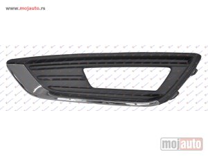 Glavna slika - RESETKA PREDNJEG BRANIKA (SA MAGLENKOM) (HROM LAJSNA) Levo Ford focus 14-18 -dostupno - MojAuto