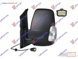 NOVI: delovi  RETROVIZOR MEHANICKI KRATKI (MIGAVAC) (A KVALITET) (KONVEKSNO STAKLO) Levo Ford transit 19- -dostupno