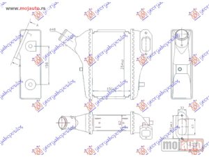 NOVI: delovi  HLADNJAK INTERKULERA 1.6-2.2 i-DTEC DIZEL (150x255x62) Honda cr-v 15-17 -dostupno