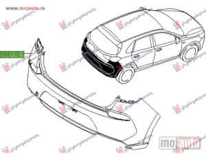 NOVI: delovi  ZADNJI BRANIK (O) Hyundai i30 hatchback 20- -dostupno