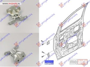 NOVI: delovi  SARKA PREDNJIH VRATA DONJA Levo Hyundai h1 18- -dostupno