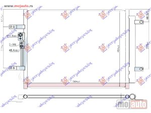 NOVI: delovi  HLADNJAK KLIME 1.6 BENZIN / HiBRID (520x405x16) Hyundai ioniq 17- -dostupno
